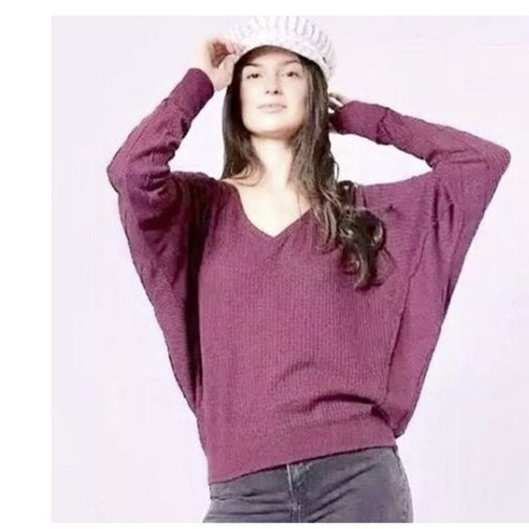 Free People Santa Clara Oversized Thermal Top - Picture 2 of 12